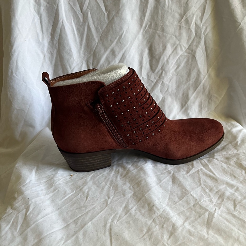 Lucky Brand Sable Oiled Suede Bootie SZ 71/2M Brand New - Picture 7 of 10